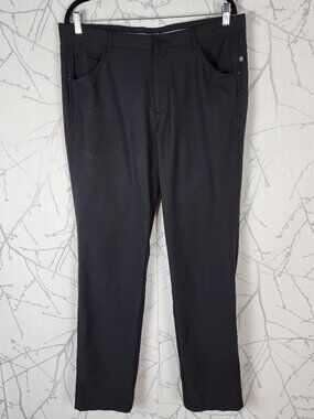 PING Sensory Cool Black Slim Straight Golf Pants